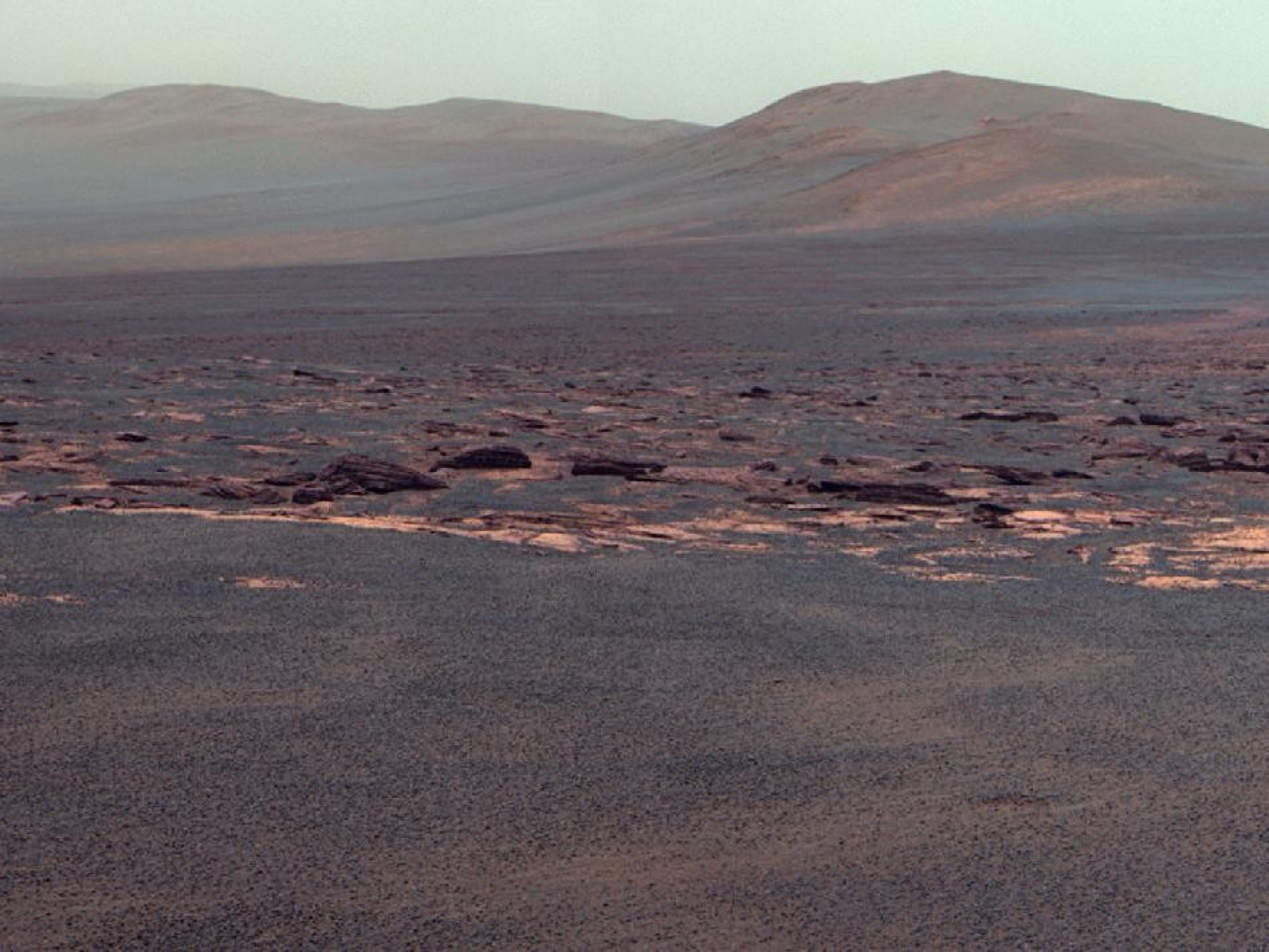West Rim of Endeavour Crater on Mars 