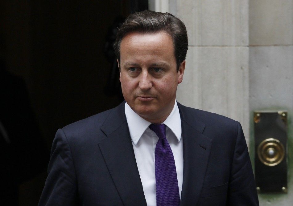 Britains Prime Minister Cameron