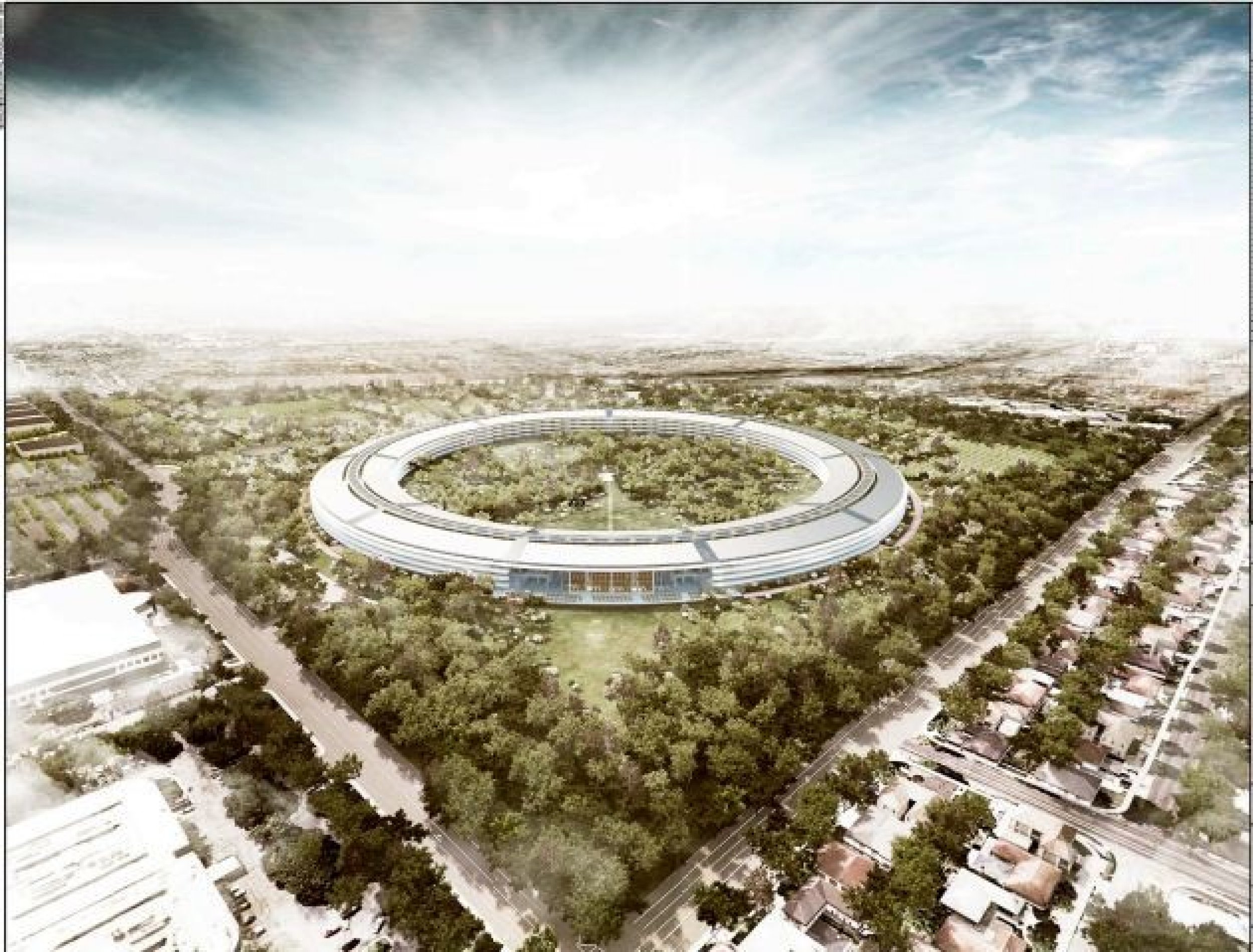 Cupertino Posts Details of Apples Futuristic Spaceship Campus