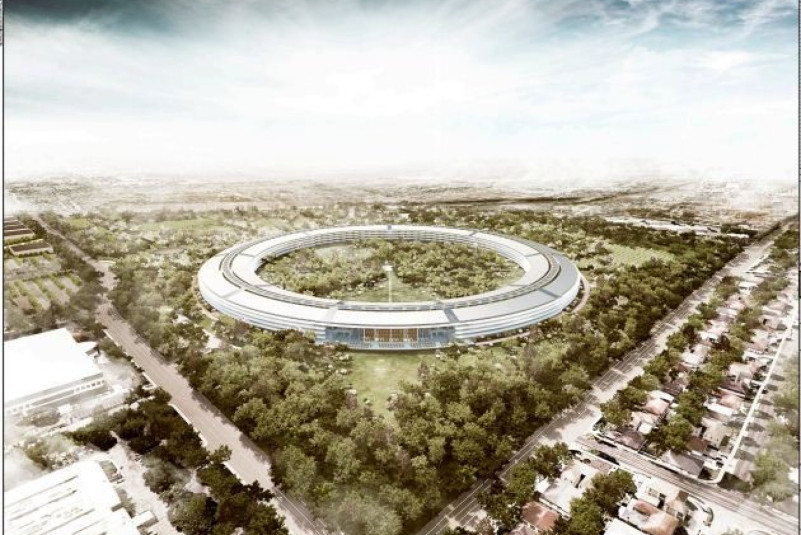 Cupertino Posts Details of Apple's Futuristic Spaceship Campus