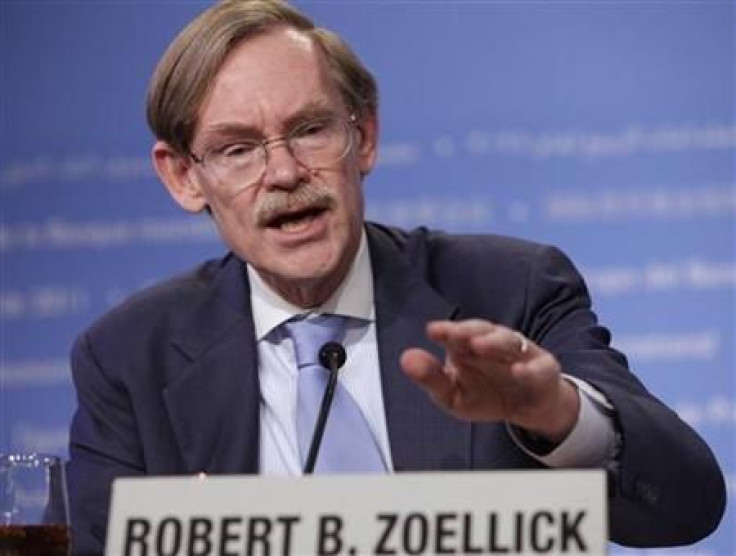 World Bank President Zoellick speaks at a news conference