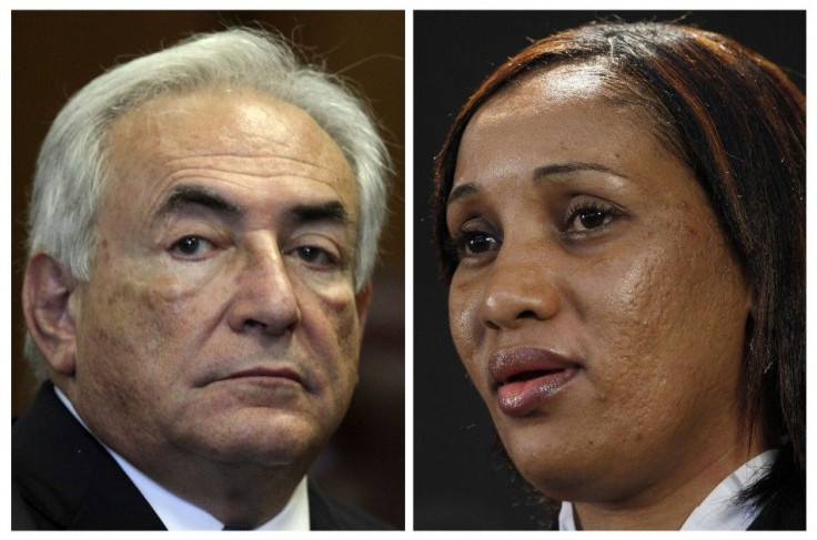 Combo of former International Monetary Fund Chief Dominique Strauss-Kahn (L) and Nafissatou Diallo(R)