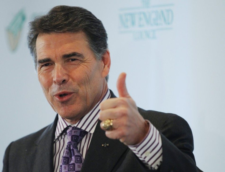 Republican presidential candidate Rick Perry