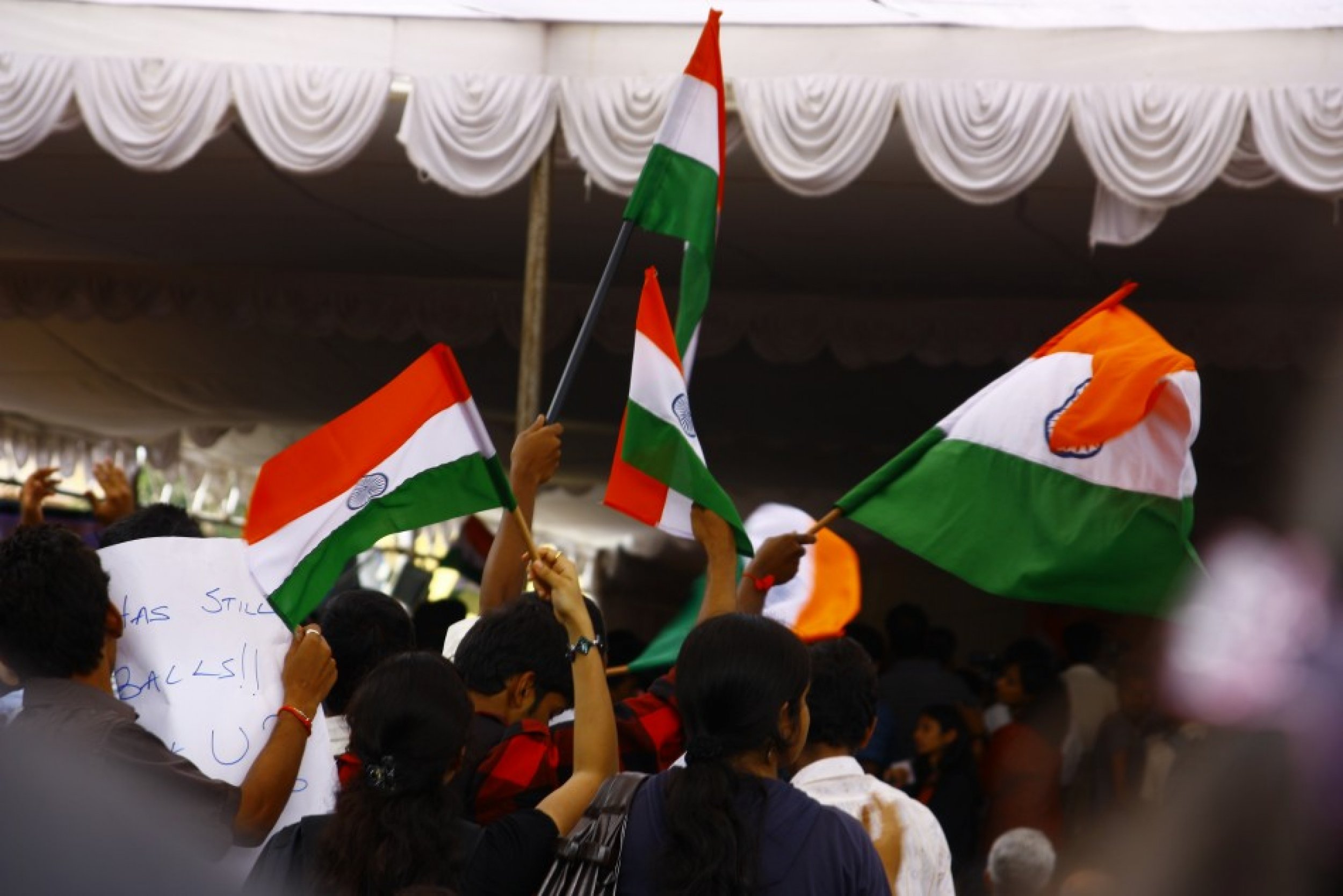 Rally for Anna Hazare in Bangalore, India