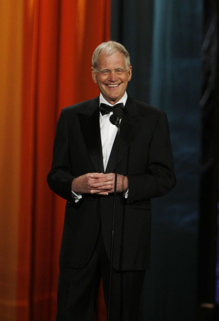 Late night television host David Letterman