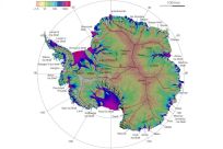 Antarctica ice flow map