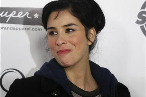 Actress and comedienne Sarah Silverman smiles as she arrives as a guest for the premiere of the new film ''Super'' in Hollywood, California