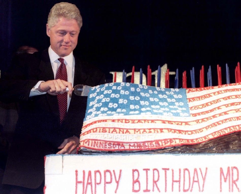 Bill Clinton and Cake