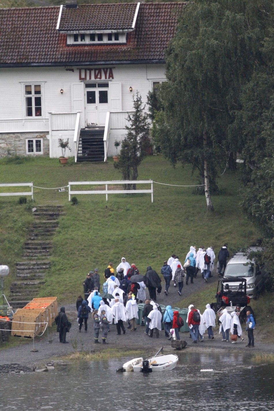 Norway Victims Families Return to Site 7 of 10