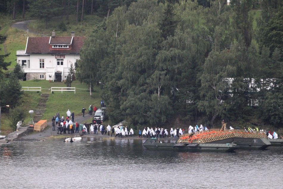 Norway Victims Families Return to Site 9 of 10