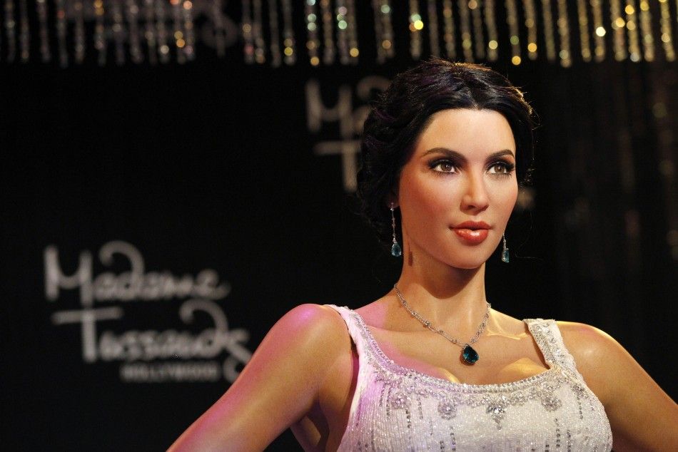 The wax figure of television personality Kim Kardashian