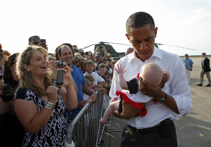 obama with baby