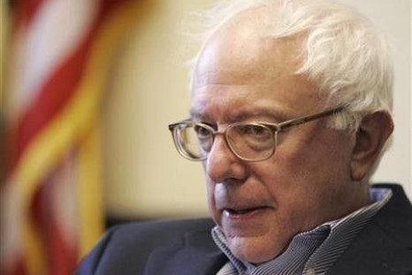 ator Bernie Sanders (I-VT) is interviewed by a Reuters reporter at Sanders&#039; office in Burlington, Vermont
