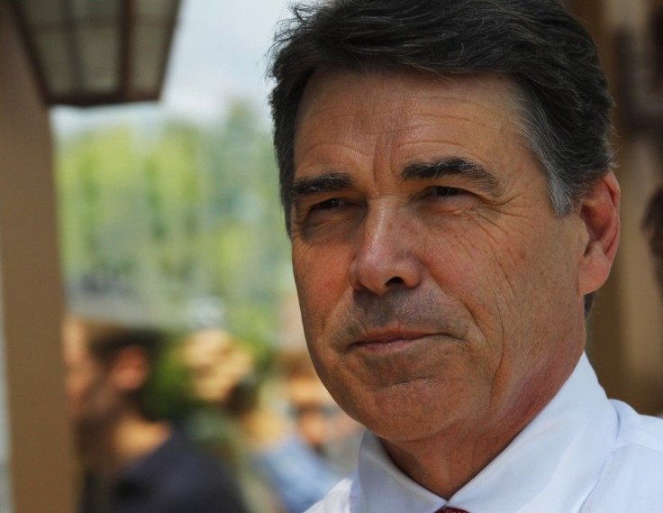 U.S. Republican presidential candidate and Texas Governor Rick Perry