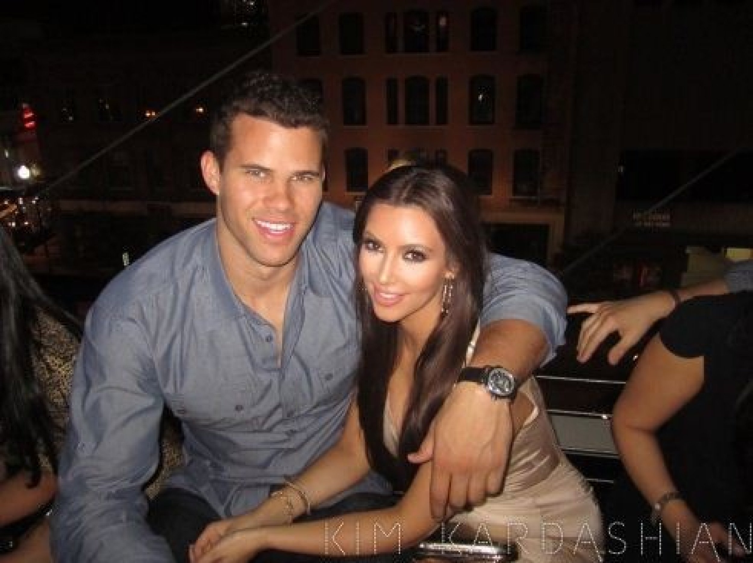 Reality TV star Kim Kardashian and basketball beau Kris Humphries 