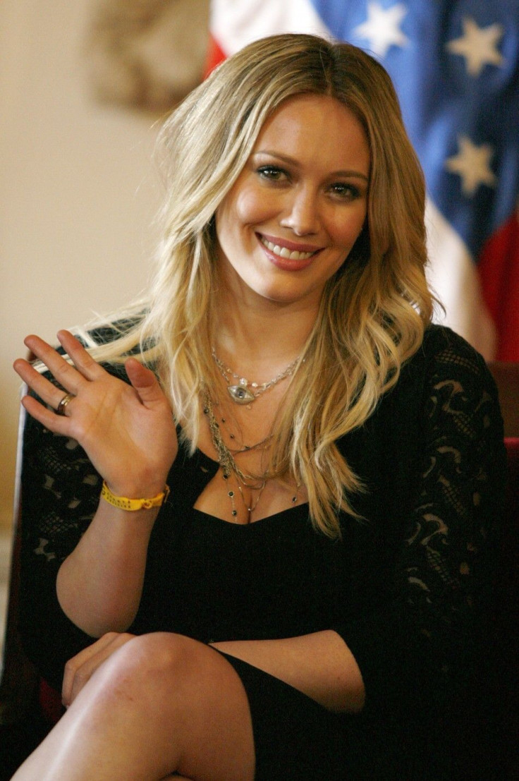 Actress, singer and author Hilary Duff.