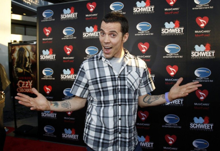 Steve-O poses at a private preview of the documentary &quot;God Bless Ozzy Osbourne&quot; at the Arclight Cinerama Dome in Hollywood, California