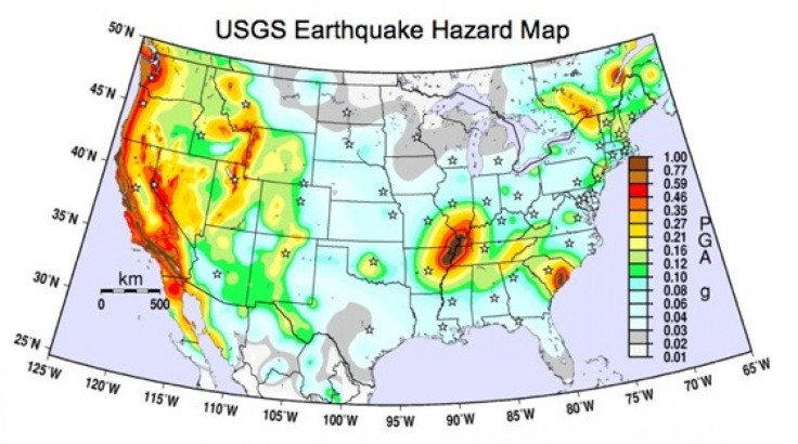 USGS Earthquake Hazard Map