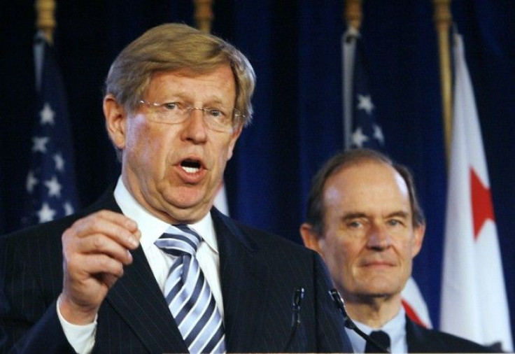 Attorneys Theodore Olson (L) and David Boies address a news conference announcing a federal lawsuit to halt California's same-sex marriage ban, in Los Angeles May 27, 2009.