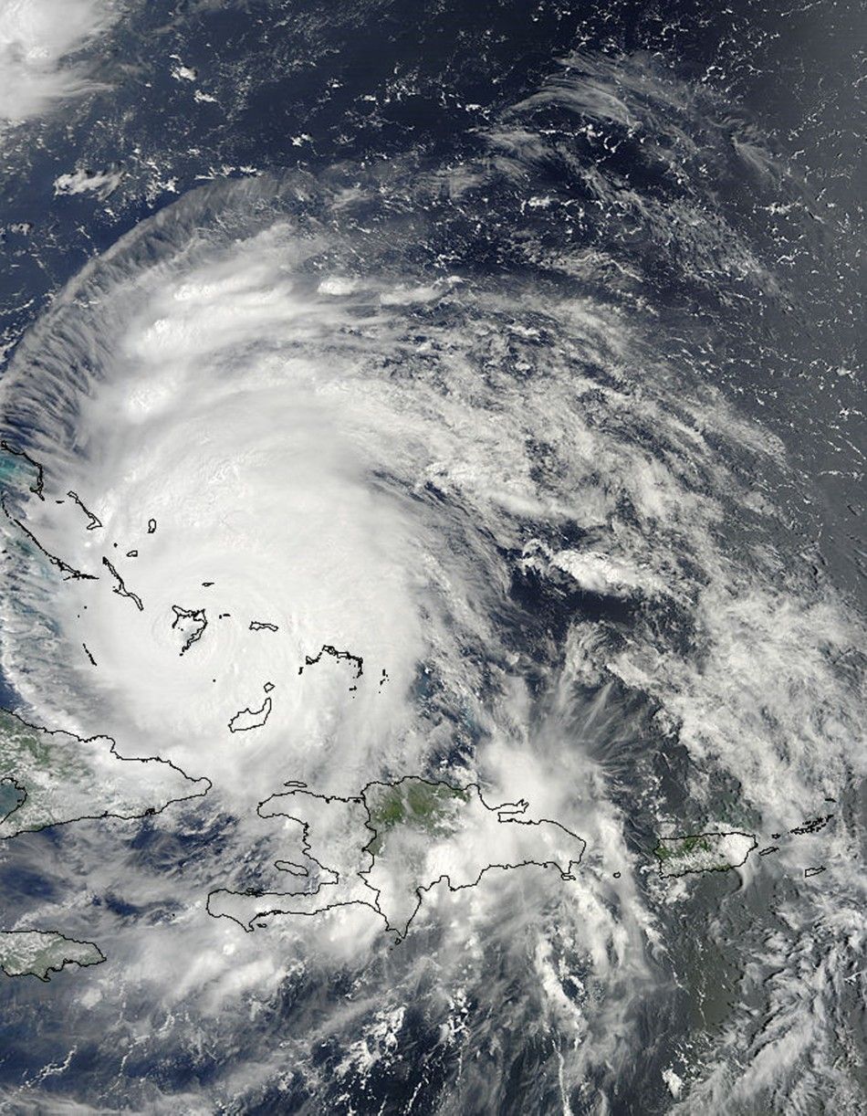 The MODIS Instrument aboard NASAs Terra satellite captured this visible image of Hurricane Irene over the southern Bahamas
