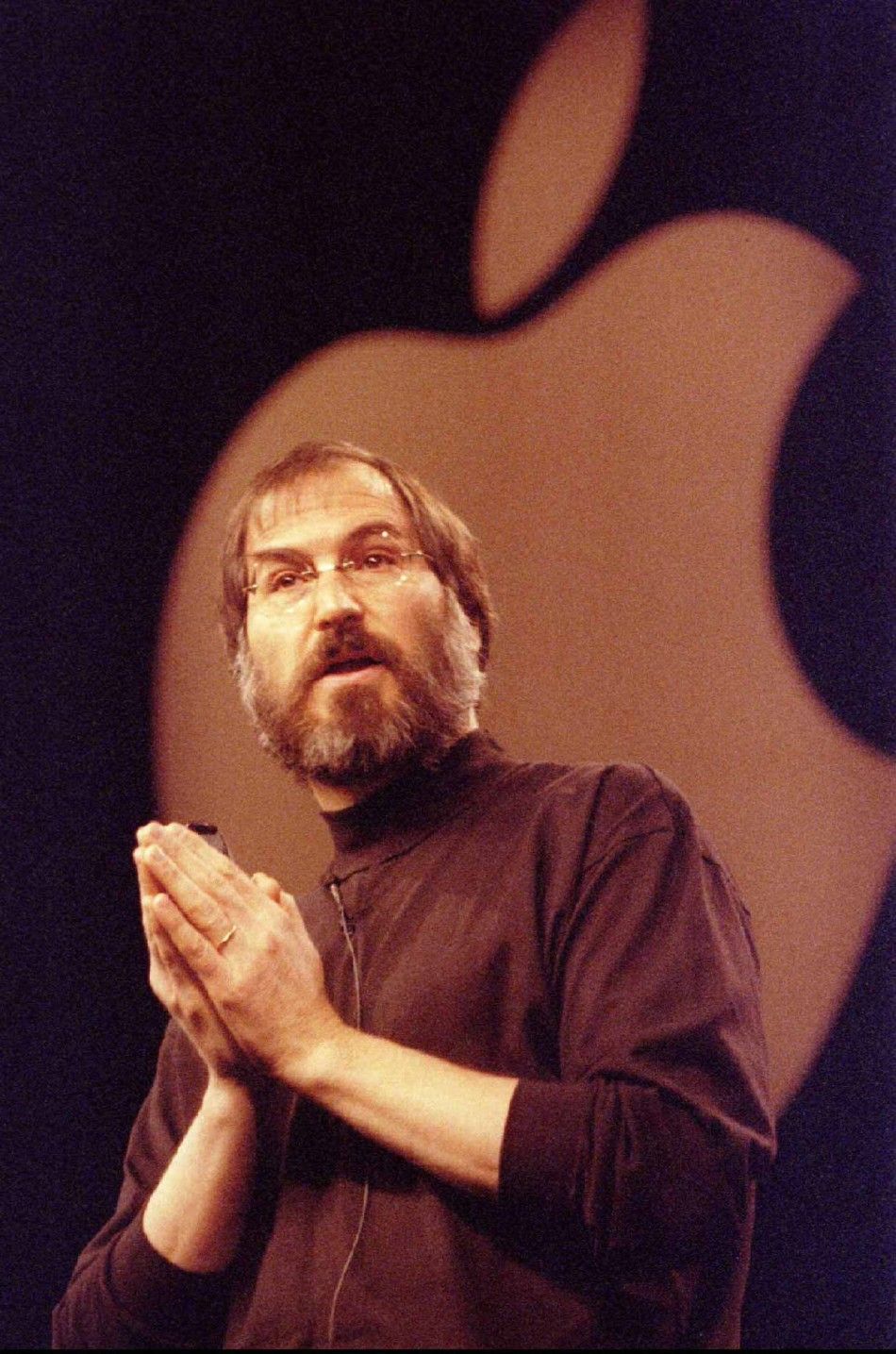 Apple Computers Interim CEO Steve Jobs delivers the keynote speech at the MacWorld Expo at San Franciscos Marriott Hotel