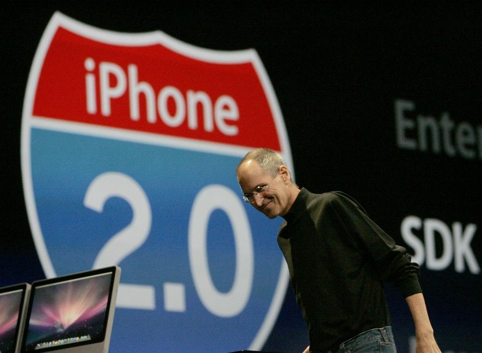 Apple Corporation CEO Steve Jobs speaks during his keynote speech at the Apple Worldwide Developers Conference in San Francisco, California 