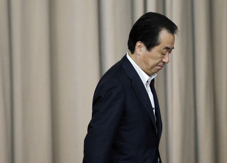 J apan&#039;s Prime Minister Naoto Kan leaves from the podium at a general meeting of his DPJ lawmakers in Tokyo