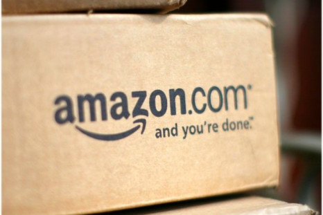 A box from Amazon.com is pictured on the porch of a house in Golden, Colorado July 23, 2008