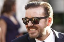 Golden Globe Awards host Ricky Gervais arrives at the 68th annual Golden Globes Awards in Beverly Hills, California