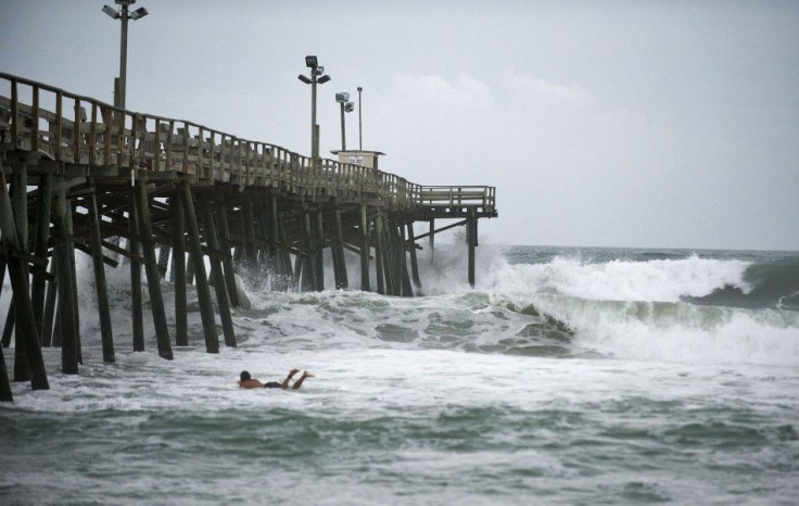 Tourists, Surfers, Beachgoers Enjoy their Last Bit on U.S. East Coast Ahead of Irene