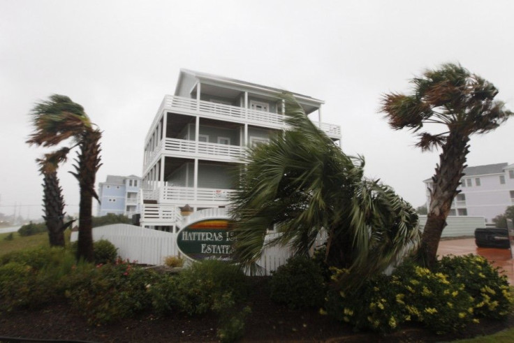 Hurricane Irene hits Cape Hatteras National Seashore in Rodanthe, North Carolina