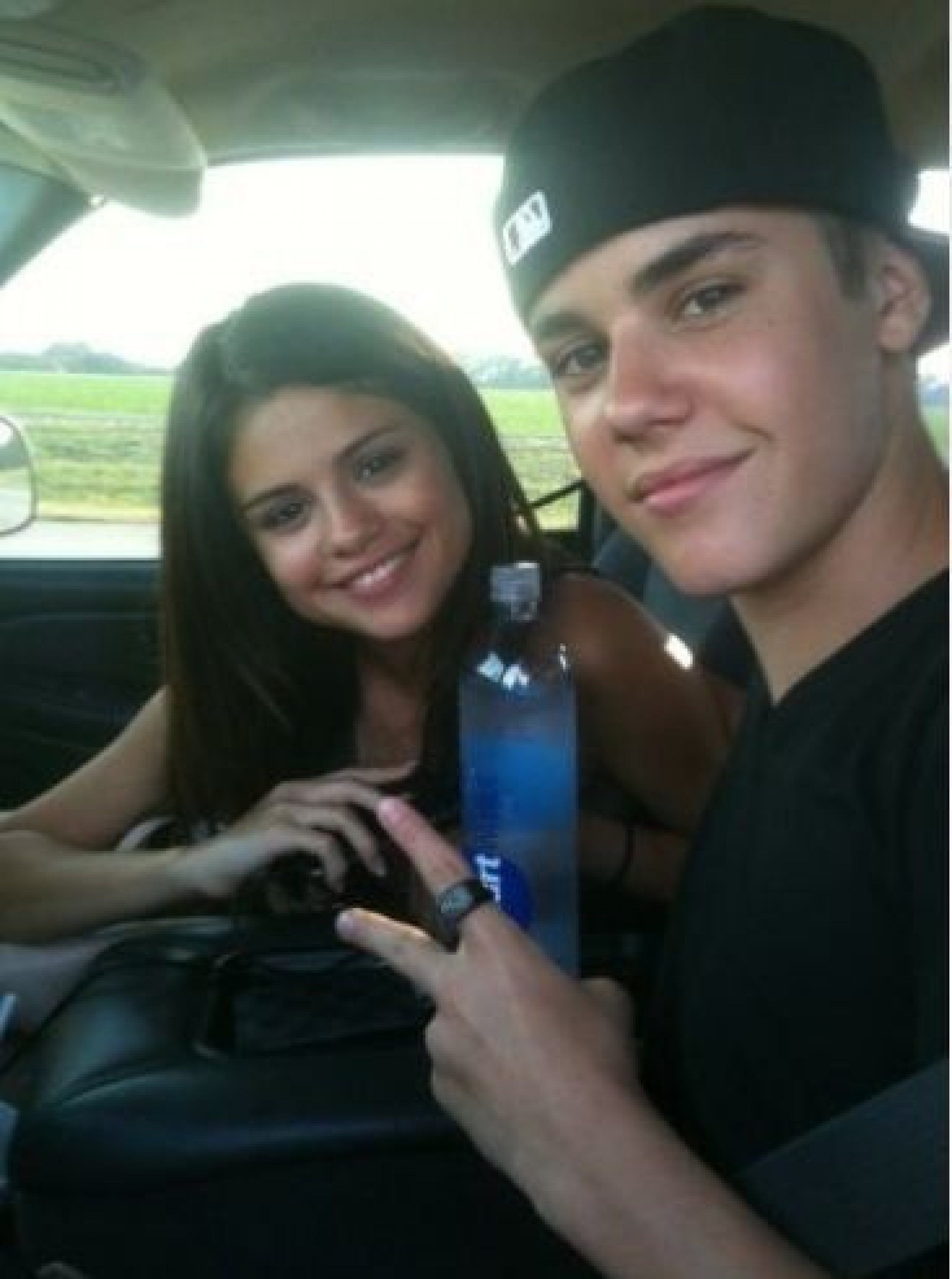Justin Bieber and Selena Gomez 
