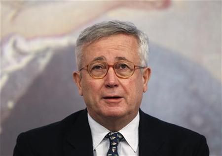 Italy's Finance Minister Tremonti speaks during a news conference at Chigi Palace in Rome