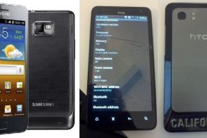 Samsung Galaxy S2 and prototype of HTC Holiday