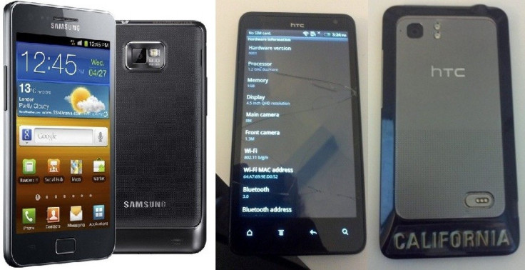 Samsung Galaxy S2 and prototype of HTC Holiday