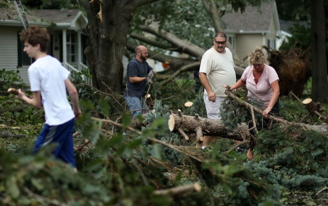 Storm damage in Lewes, Del.