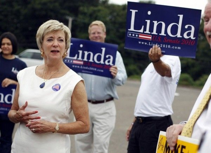 Republican candidate in the 2010 race for U.S. Senator from Connecticut Linda McMahon, former World Wrestling Entertainment CEO,