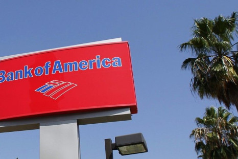 A sign for a Bank of America office is pictured in Burbank, California