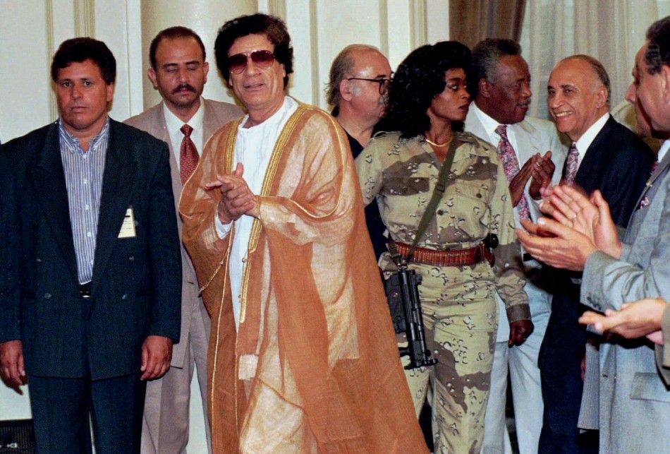 Moammar Gadhafi and Lady Gaga