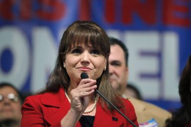 Republican U.S. Senate candidate from Delaware Christine O&#039;Donnell at her election night rally in Dover Delaware