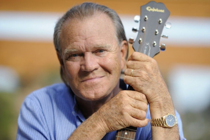 Recording artist Glen Campbell is photographed at his home in Malibu, California
