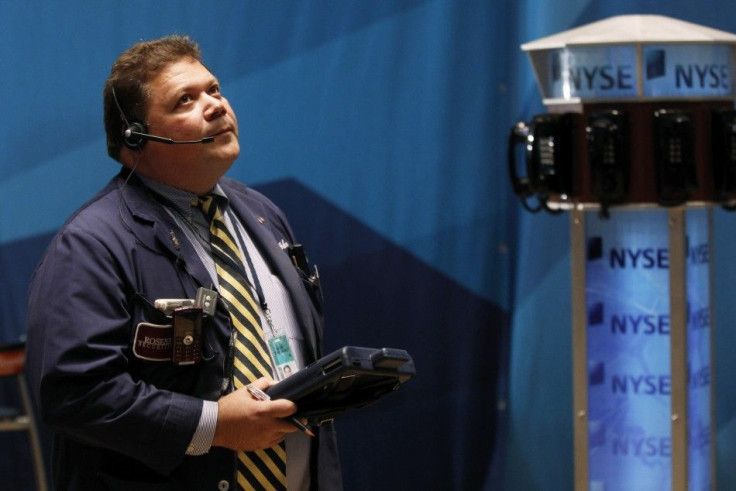 A trader works on the floor of the New York Stock Exchange