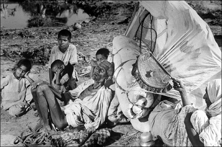 Refugees during the partition of India in 1947.