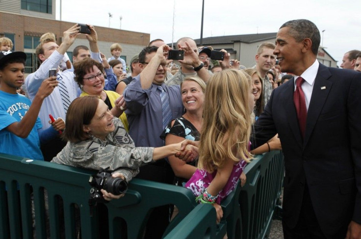 Obama campaigning