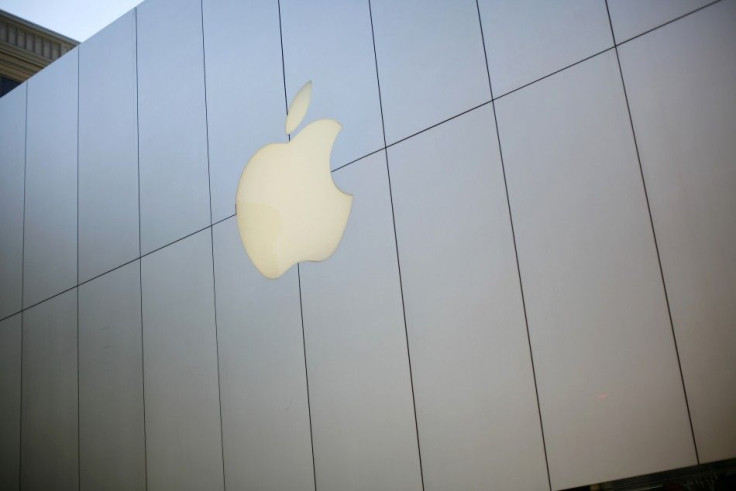 The Apple logo is see on the company's retail store in downtown San Francisco