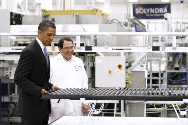 Obama tours a solar panel factory in Fremont, California