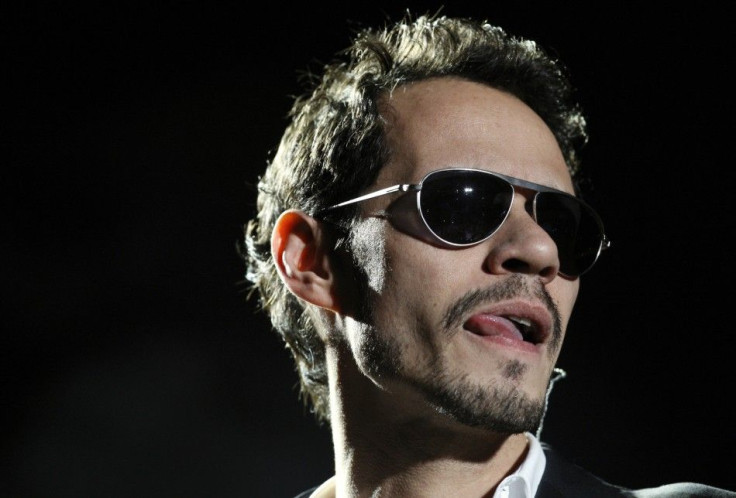 Singer Marc Anthony performs during a concert as part of his Iconos World Tour in Caracas