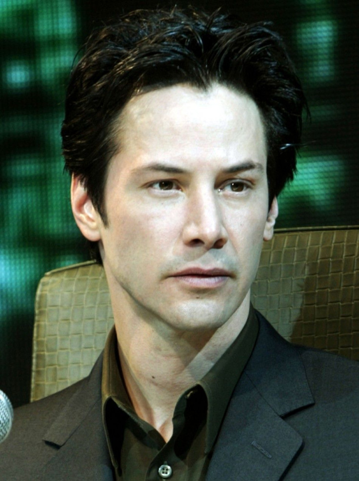 Actor Keanu Reeves attends a news conference promoting the movie "The Matrix Revolutions" in Tokyo