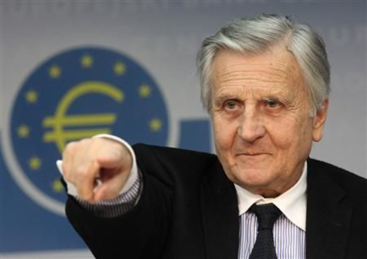 File photograph of President of the European Central Bank Jean-Claude Trichet at the ECB headquarters in Frankfurt