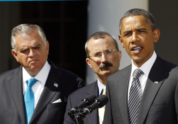 U.S. President Barack Obama talks in the Rose Garden of the White House in Washington